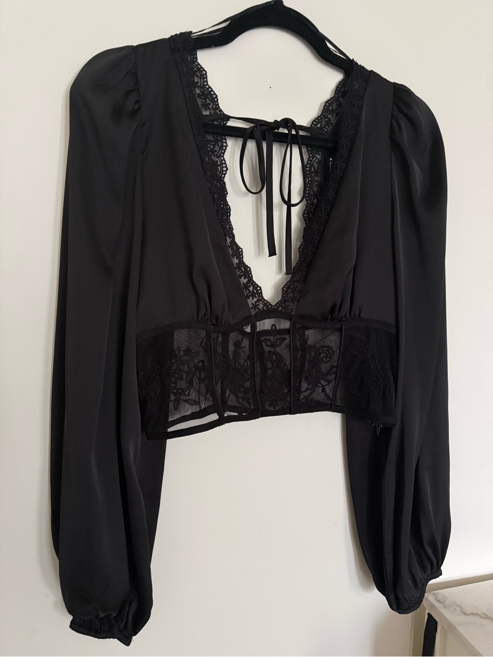 Zara corset blouse